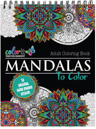 Illustration, concept art, comics, and beyond: Mandala Coloring Book With Hardback Covers Spiral Binding Colorit