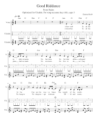 Good riddance is the newest song in supergiant's latest game hades. Good Riddance Sheet Music For Mezzo Soprano Ukulele Mixed Duet Download And Print In Pdf Or Midi Free Sheet Music For Lament Of Orpheus By Darren Korb Soundtrack Musescore Com