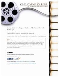 The seventh seal could very well serve as sort of a manifesto for existentialism. Pdf Seeking God In Early Bergman The Cases Of The Seventh Seal And Winter Light