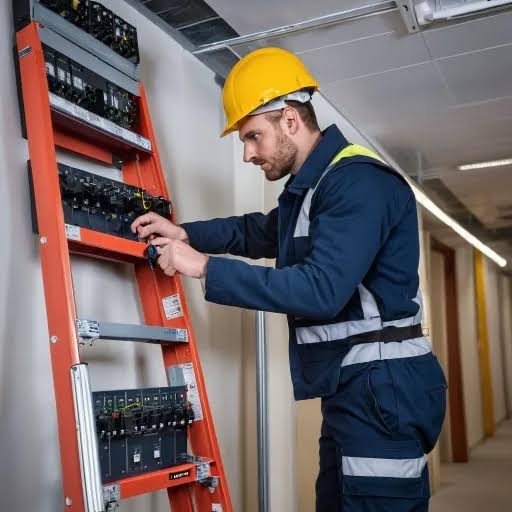 Electrician fitting a modern USB charging socket in a Crayford home