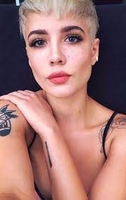 Image Result For Halsey Short Blonde Hair Curly Halsey Songs Halsey Pixie Hairstyles