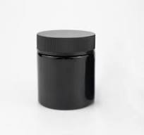 2 4 Fl Oz Opaque Black UV CR Flush Cap Smell Proof Glass ...