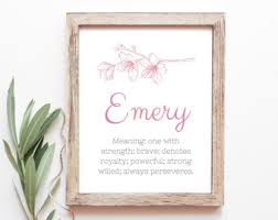 Emery Name Sign Etsy