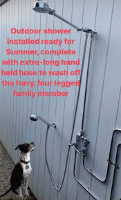 Outdoor showers may seem like a luxury — something that only those with beach houses would need or be lucky enough to have. Outdoor Shower Done Ready For Summer Plumbers Torquay Plumbers Geelong Plumbers Surf Coast Tomlinson Plumbing