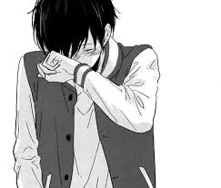 Looking for the best sad anime wallpapers? Manga B W And Monochrome Image On We Heart It Anime Boy Crying Anime Crying Boy Crying
