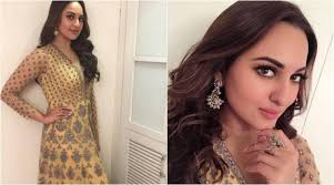 Sonakshi Sinha enchants us in a pastel yellow Falguni and Shane Peacock  anarkali suit