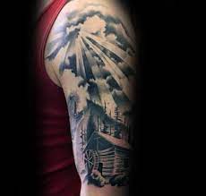 Gallery images and information sun ray chest tattoos sun rays inside sizing 901 x 1600. Clouds And Sun Rays Chest Tattoo Novocom Top
