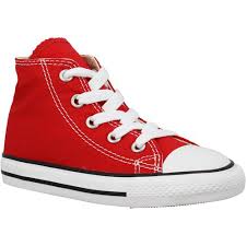 Comment choisir des chaussures fille à petit prix en france ? Converse Chuck Taylor All Star Hi Toile Enfant Rouge Rouge Chaussures Basket Enfant 50 00