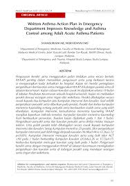 An asthma action plan is a shows you the steps to take to keep your asthma under control. Http Journalarticle Ukm My 15124 1 20 Ms0398 Pdf 59881 Pdf