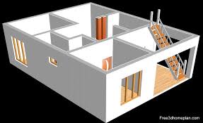 Free Download Small Home Design 22x46 Sqft Plans Download Free 3d Home Plan