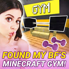 I Found My BF's Minecraft SECRET GYM!! 😛