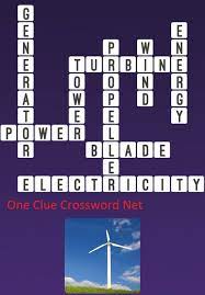 Every word in each puzzle can be deduced from the picture. Windmill Turbine Get Answers For One Clue Crossword Now