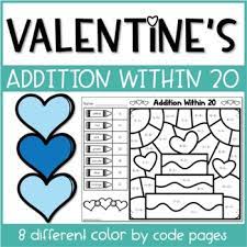 Below you'll find just a few examples. Valentine S Color By Number Addition Within 20 Worksheets Color By Code