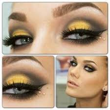 Black And Yellow Eyeshadow Looks Black Canary Eye Makeup Yellow Eye Makeup Yellow Makeup Eye Makeup