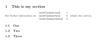 Ref To Subsection Number Only Tex Latex Stack Exchange