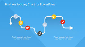 flat business journey chart powerpoint template