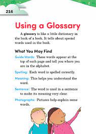42 Using A Glossary | Thoughtful Learning K-12