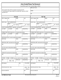 Da form 705, may 2010 legend: Da Form 705 Army Physical Fitness Test Scorecard Form In Pdf