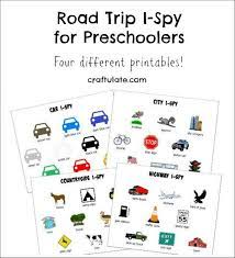 Road Trip I Spy For Preschoolers Road Trip I Spy Road Trip Printables Road Trip With Kids