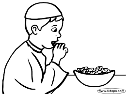 Our interactive activities are interesting and help children. Eating Dates Coloring Page