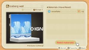All Snowflake Diy Recipes Animal Crossing New Horizons Wiki Guide Ign