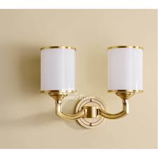 Candle sconces wall decor, modern metallic wall sconce candle holder black. Bedroom Bedside Lamp Copper Study Room Solid Brass Wall Sconces 1 2 Lights Gold Black Luxury