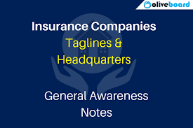 Insurance Companies Taglines And Headquarters Oliveboard