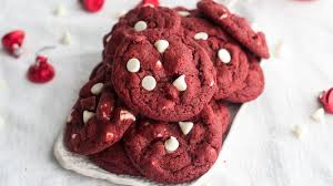 An easy recipe for soft red velvet cookies made with a cake mix! Red Velvet Cookie Recipes Bettycrocker Com
