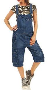 Jet Lag Damen Loose Fit Jeans Overall A Shorts Kurze Latzhose Mit Seitentaschen Navy L Cool Gestylt Und Absolut Trendy Kurze Latzhose Jeans Overall Latzhose
