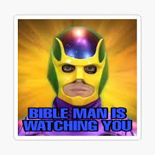 Bible Man Is Watching Sticker By Brookshireb Redbubble