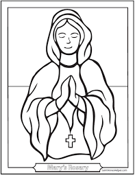 Rosary coloring page printable #717545 (license: Pin On Religion Class