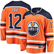 Only capital letters and apostrophes). Fanatics Branded Colby Cave Edmonton Oilers Orange Breakaway Team Color Player Jersey