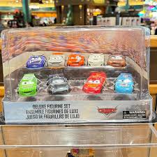 Disney Pixar Autos Deluxe Figur Spielset 9 pc Zeichentrick figur Blitz  McQueen Jackson Sturm Auto Sammler Modell Junge Geschenke