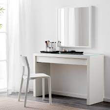 My makeup vanity glow up! Malm White Dressing Table Popular Stylish Ikea