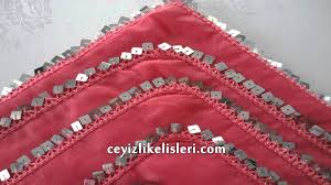 Bursa Tig Isi Pullu Oya Ornegi Sequined Lace Crochet Pattern Tig Isleri Oya Tig Isi Esprileri