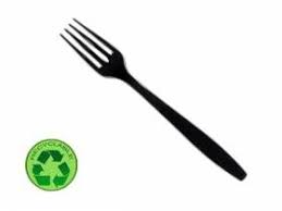 Fourchettes En Plastique Noire Jetable Vaisselle Vaisselle Jetable Couvert