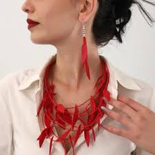 Red Leather Jewelry