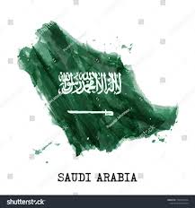Saudi Arabia Flag Watercolor Painting Design Country Map Shape Independence Day Concept 23 September In 2020 Saudi Arabia Flag Saudi Flag Watercolor Paintings