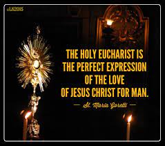 Therese, the little flower, was on fire with a true love for god. Mass Quotes