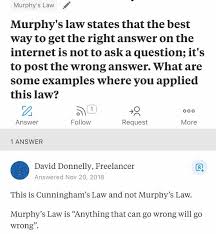 That things will go wrong. Murphy S Law Woooosh