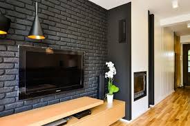 Black And White Bricks Design Luxurious Black And White Loft Warmed Through Wood By Disenio Interior Kirpichnyj Interer Dizajn Telesteny Dizajn Interera