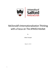 Your favorite mcsavers mix & match is now back to rm5.99! Pdf Mcdonald S Internationalization Thinking With A Focus On The Apmea Market