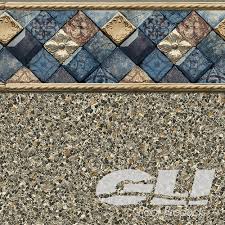 Durango w/ mosaic dark gray. Destination Series Inground Vinyl Liners Love My Spa
