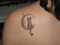 Create Moon Tattoo Ideas Artful Unusual Tattoo Cat Tattoo Designs Moon Tattoo