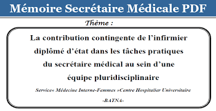 We did not find results for: La Contribution Contingente De L Infirmier Diplome D Etat Dans Les Taches Pratiques Du Secretaire Medical Au Sein D Une Equipe Pluridisciplinaire Paramedical