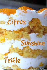 Citrus Sunshine Trifle Trifle Bowl Recipes Trifle Recipe Triffle Desserts