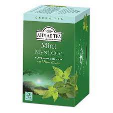 A fine blend of green tea, enhanced with the aroma of mint for a truly refreshing experience. Ahmad Tea Mint Mystique Green Tea 20 Foil Teabags Dibaonline De 1 99