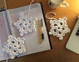 The small version is made with single crochet stitches and is easy enough for beginners. Free Pattern Super Easy Crochet Snowflakes By Hand London