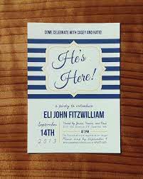 He S Here Baby Shower Meet And Greet Invitation Etsy Baby Invitations Baby Boy Sip And See Baby Party Invitations