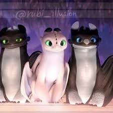 Toothless S And The Light Fury S Babies Grown Up How To Train Your Dragon How Train Your Dragon How To Train Dragon Jonsi this is from part of the how to train your dragon movie and a bunch of httyd 2 movie released clips. to train your dragon